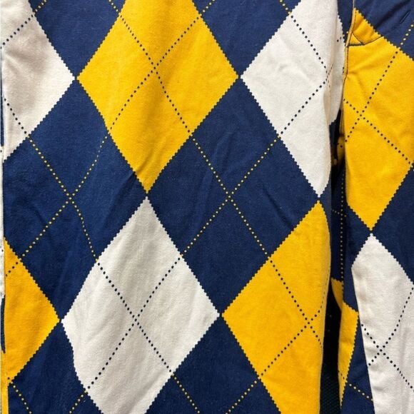 Loudmouth Blue, Yellow and White Argyle Golf Pants 32X34L - Picture 10 of 12